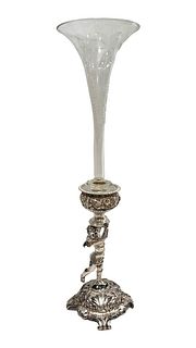 Antique French Trompet Silver 800
