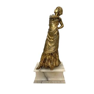 Bronze Dancing Woman Figure