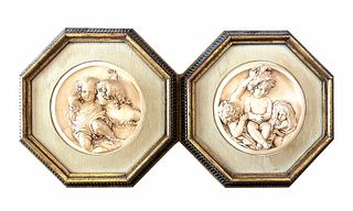 Early 19th Century French Clay Wall Plaques