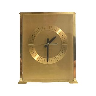Vintage Brass & Glass Relide Carriage Clock