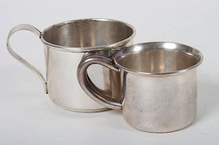 Two American sterling silver child's cups