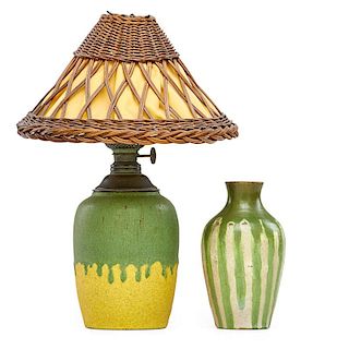 MERRIMAC Rare lamp and vase