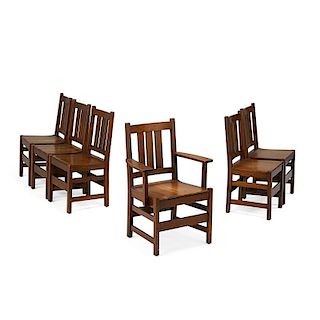 L. & J.G. STICKLEY Six dining chairs