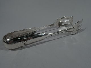 William Gale Tongs - New York Classical Serving Piece - American Coin Silver
