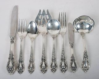 Set of Lunt "Eloquence" sterling silver flatware