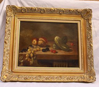 MAGNIFICENT OIL ON CANVAS STILL LIFE PAINTING SIGNED ROY MOSIER