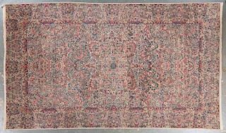 Antique Lavar Kerman carpet, approx. 8.7 x 14.7
