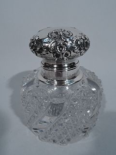 Shiebler Inkwell - 49 - ABCAmerican Sterling Silver & Brilliant Cut Glass