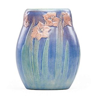 A.F. SIMPSON; NEWCOMB COLLEGE Vase with day lilies