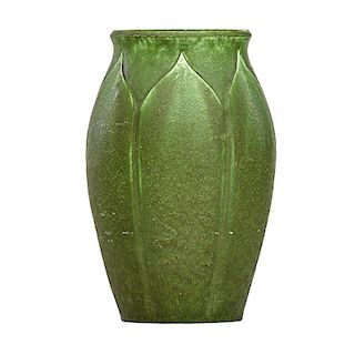 GRUEBY Rare vase with leaves