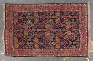 Antique Bijar rug, approx. 4.4 x 6.9