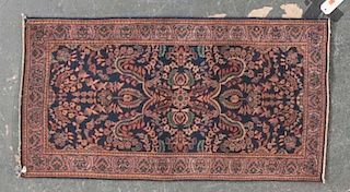 Antique Sarouk rug, approx. 2 x 3.8