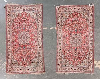 Pair of Persian Ispahan rugs, approx. 3.4 x 6.4