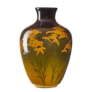 OLGA REED; ROOKWOOD Large Standard Glaze vase