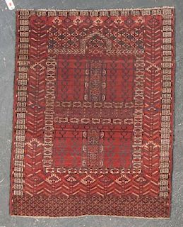 Antique Hatchli Prayer rug, approx. 3.11 x 4.11