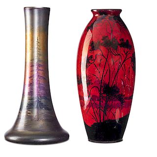 WELLER Two vases, LaSa and Lamar