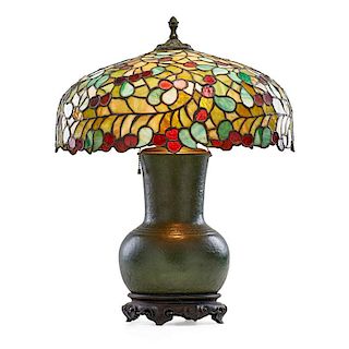 GRUEBY; MOSAIC LAMP CO. Table lamp