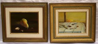 MAGNIFICENT PAIR OF O/B PAINTINGS BY HUGO MATZENAUER HUNGARIAN-AMERICAN ARTIST