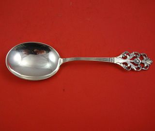 Viking Rose by Th. Marthinsen Norwegian .830 Silver Serving Spoon Round Bowl 8"