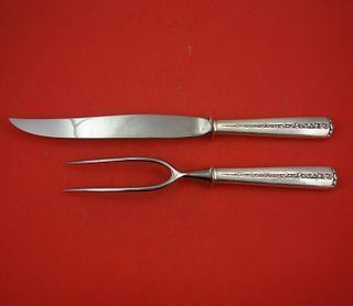 Rambler Rose by Towle Sterling Silver Roast Carving Set 2pc HH WS Serving