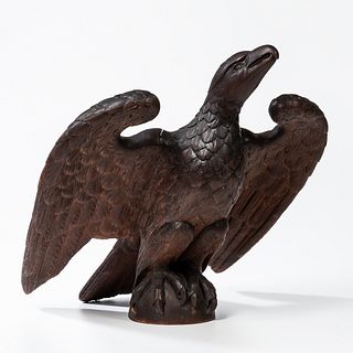 Carved Oak Eagle Lectern/Pulpit Top