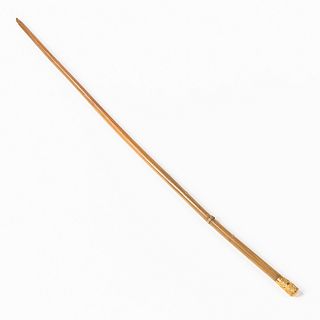Horn and Gold Swagger Stick