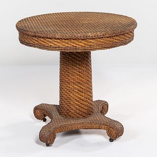 Wicker Classical Center Table