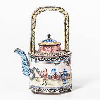 Peking Enamel Decorated Teapots