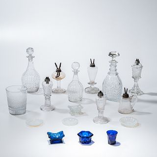 Seventeen Glass Table Items