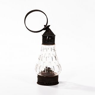 Tin and Glass Whale Oil Lantern