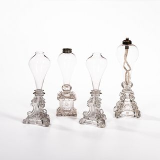 Four Molded Base Lamps