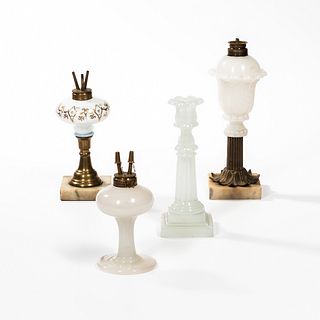 Three Lamps and a Candlestick