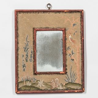Needlework Framed Mirror