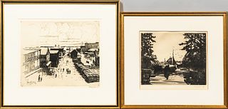 Two Phillip Little Etchings