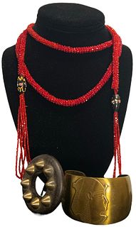 Collection Art Deco & Egyptian Revival Beads Bracelet 
