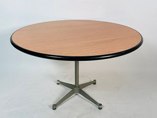Herman Miller Round Table with Aluminum base.