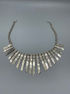 African Tuareg Silver Sol Necklace