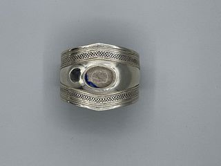 Thick North African 925 Silver Bracelet