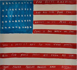Benny Carter Message Art American Flag