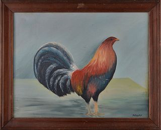 R. Ragan Painting of Rooster
