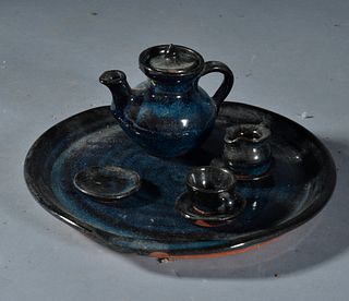 Owens Pottery Miniature Tea Set
