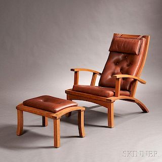 Moser Lolling Chair and Ottoman
