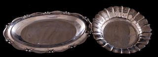 Sterling Silver Trays, Two (2)