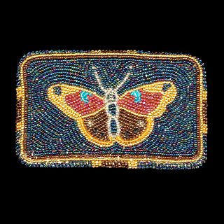 Teri Greeves, Beaded Butterfly Belt Buckle, 2001