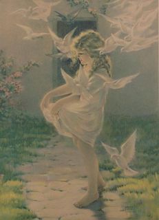 Bessie Pease Gutmann "The Winged Aureole" Print