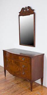 John Wanamaker Serpentine Dresser w/ Mirror