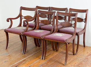 Dining Chairs, Six (6)