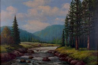 G. Regan Oil on Canvas Landscape