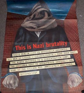 Ben Shahn. Propaganda poster