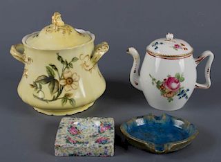 Pierrefonds Pottery & Porcelain Items, Four (4)